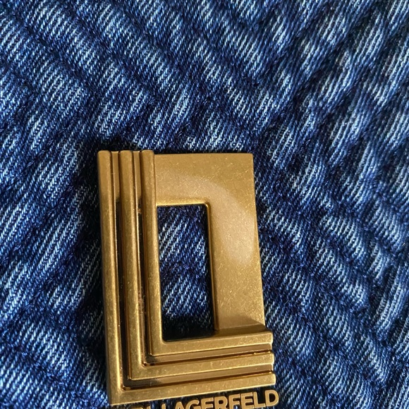 KARL LAGERFELD PARIS
Lafayette Denim Shoulder Bag - Picture 6 of 13